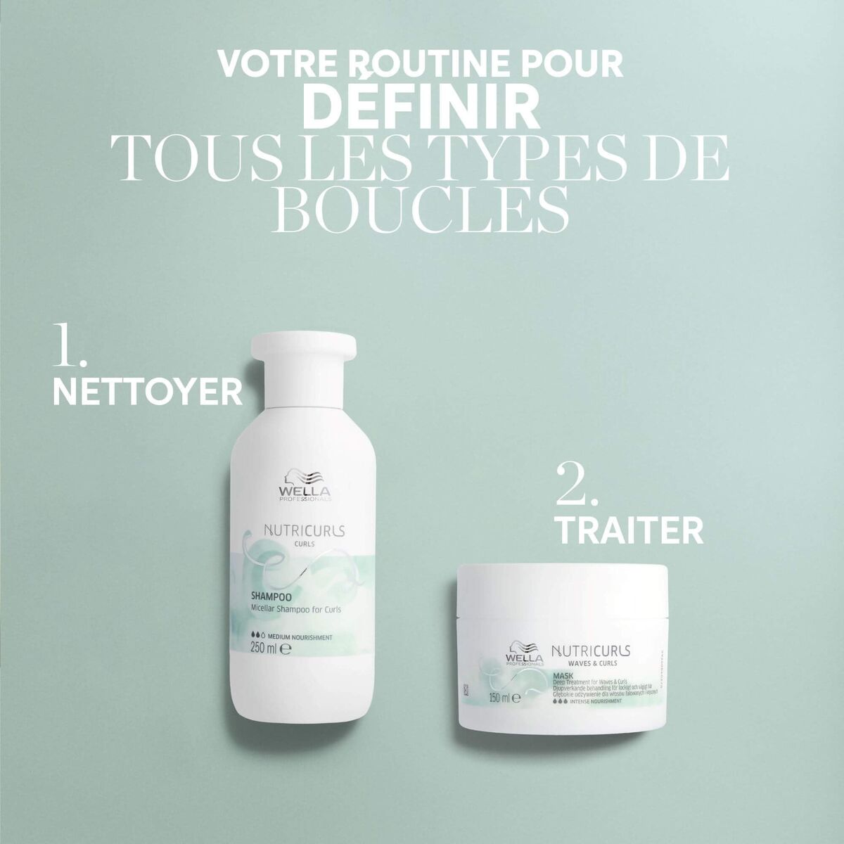 Schampo Wella NUTRICURLS 1 L - 2