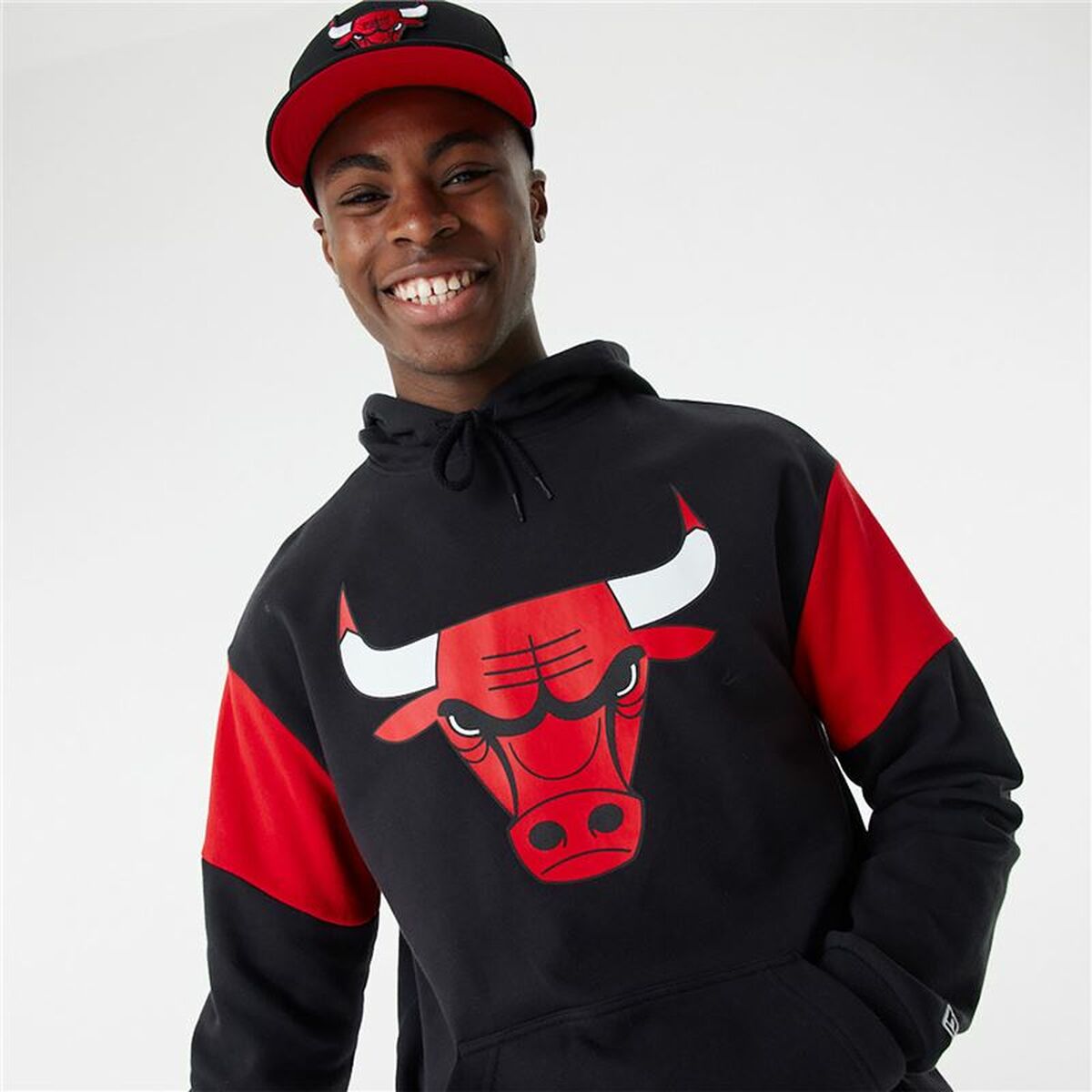 Tröja med huva Barn New Era NBA Colour Insert Chicago Bulls Svart - 5
