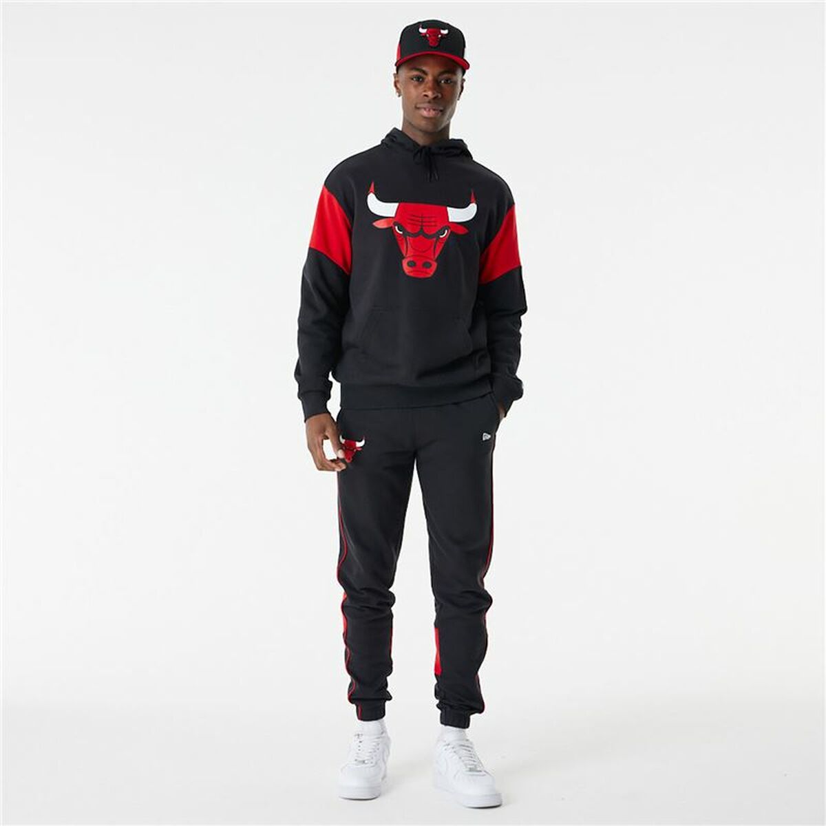 Tröja med huva Barn New Era NBA Colour Insert Chicago Bulls Svart - 3