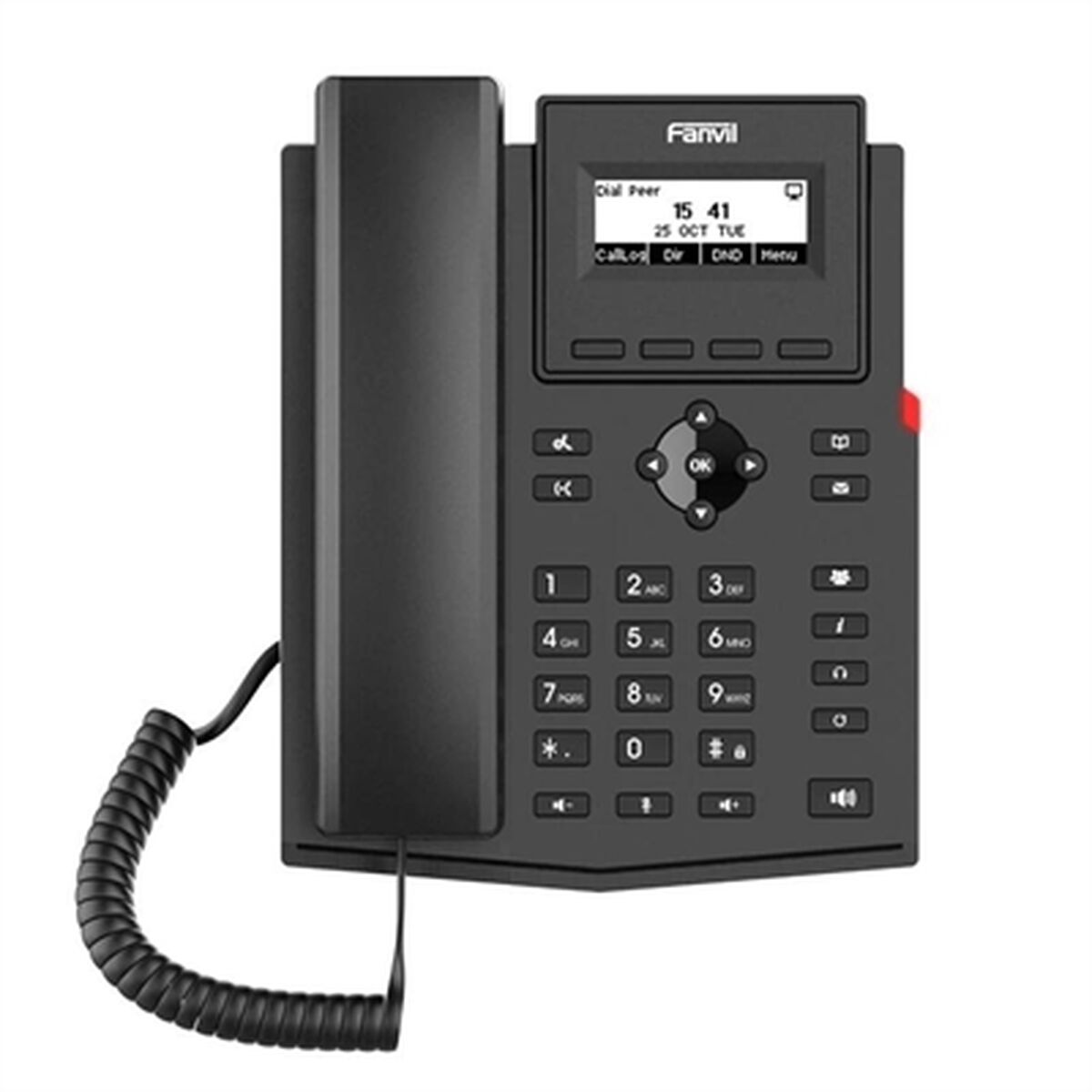Markkabeltelefon Fanvil Svart (Renoverade A)