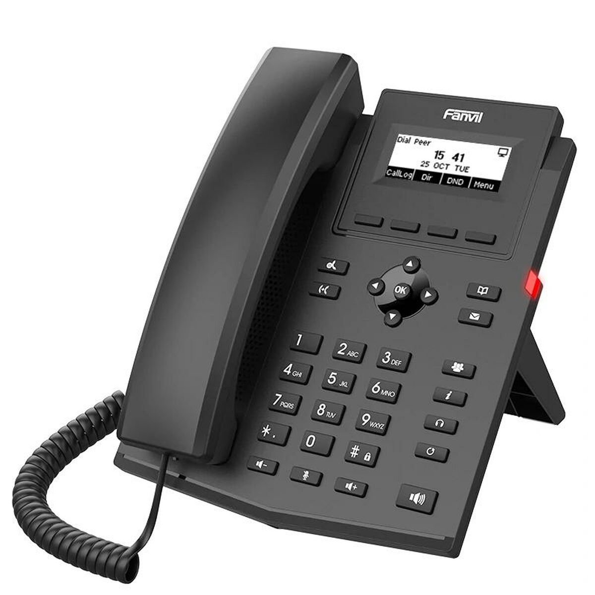 Markkabeltelefon Fanvil Svart (Renoverade A) - 2