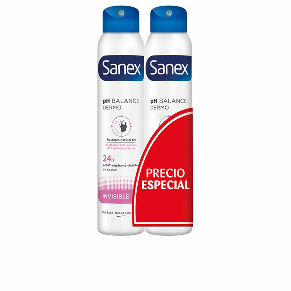 Deodorantspray Sanex Invisible 2 antal 200 ml - 2