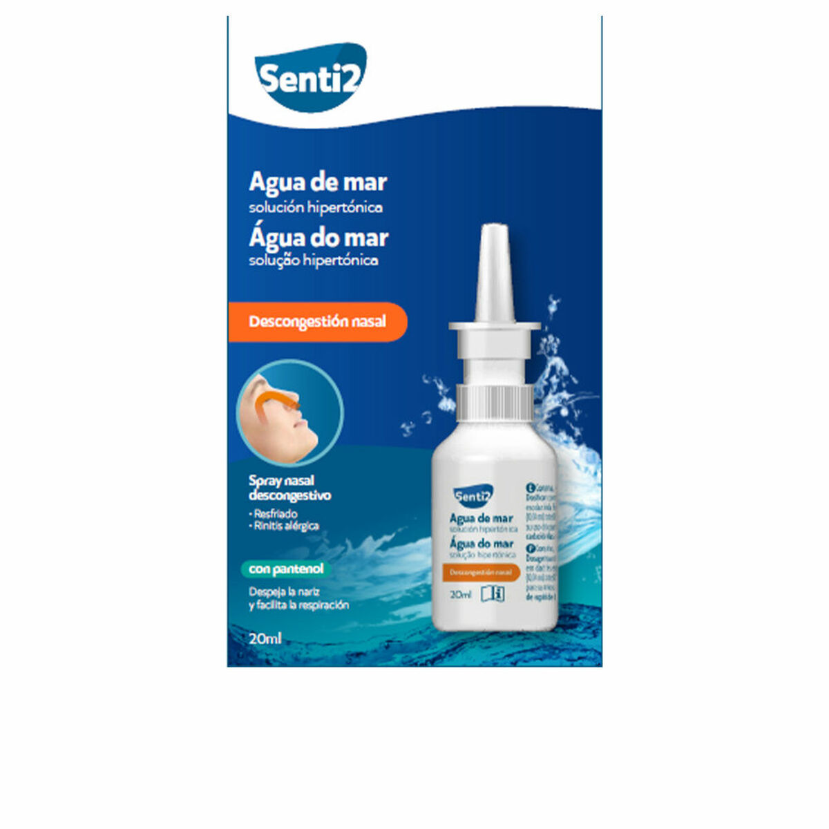 Nässpray Senti2 Agua De Mar 20 ml