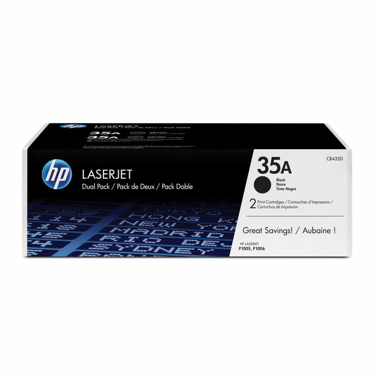 Toner HP CB435AD Svart (2 antal)