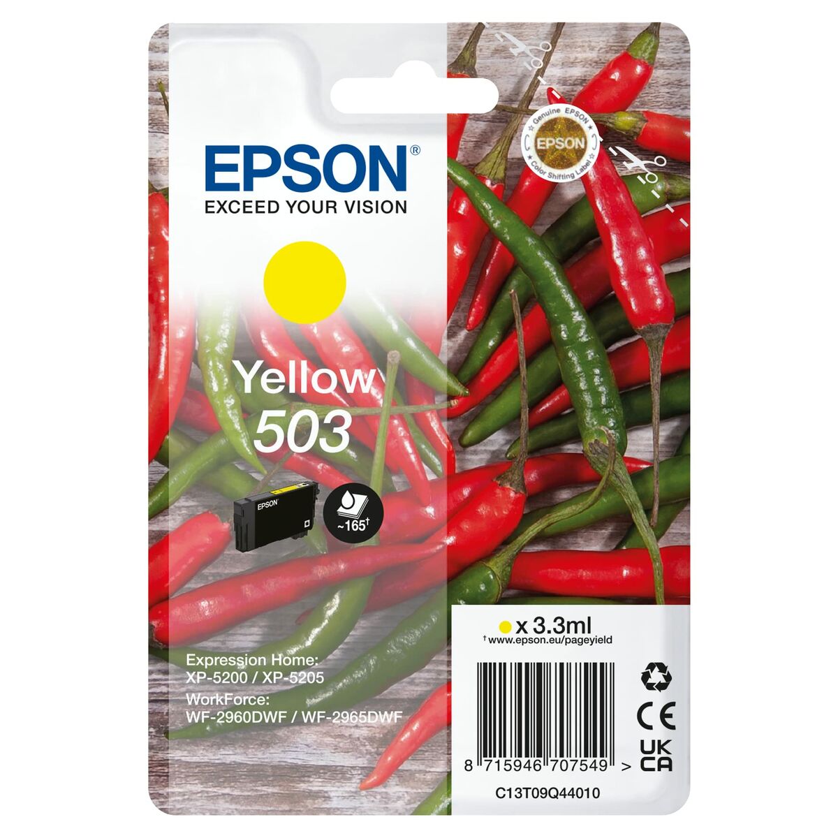 Original Bläckpatron Epson C13T09Q44020 Gul Svart - 2