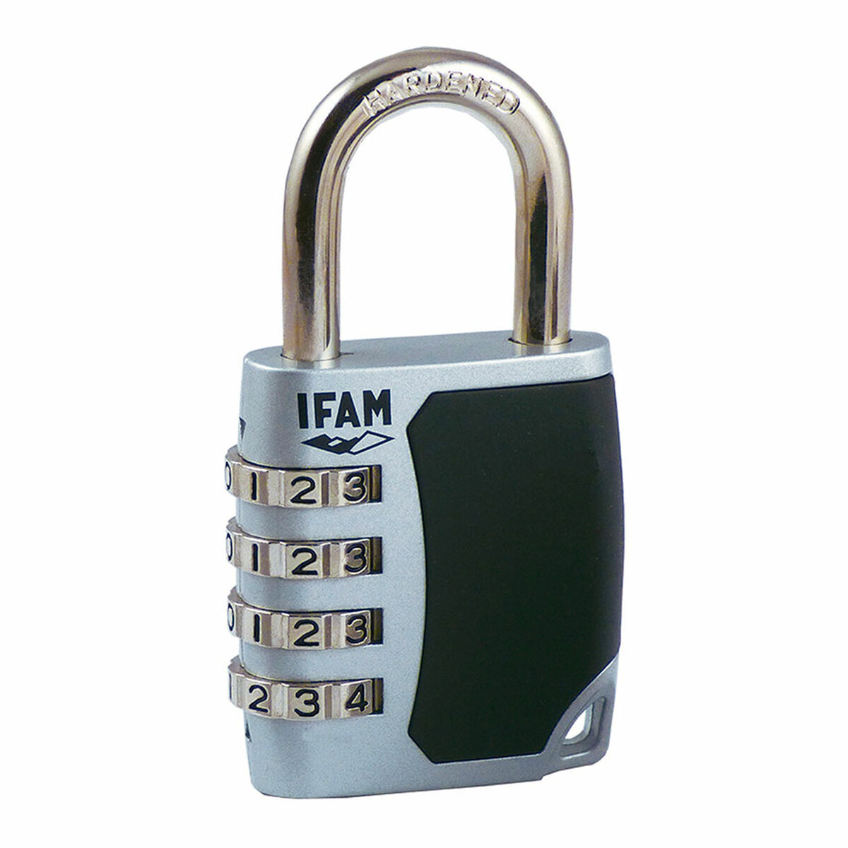 Hänglås med kod IFAM C45S Zink - 2