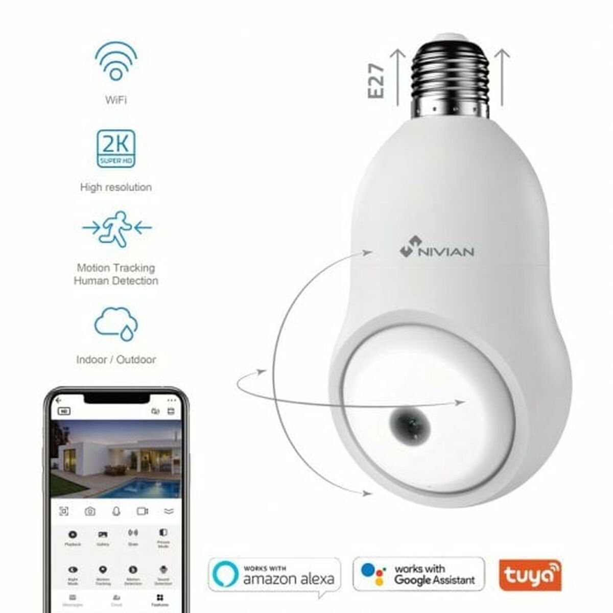 Dold kamera Nivian NVS-IPC-BULB1 - 9