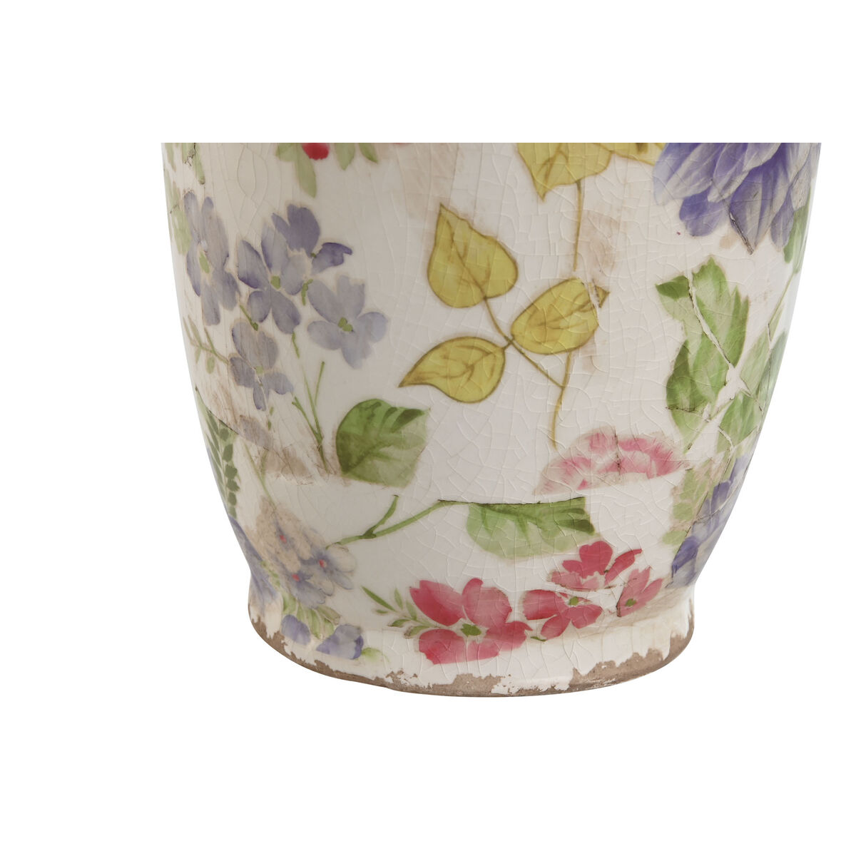 Vas Home ESPRIT Vit Multicolour Lila Stengods 13 x 13 x 35 cm - 3