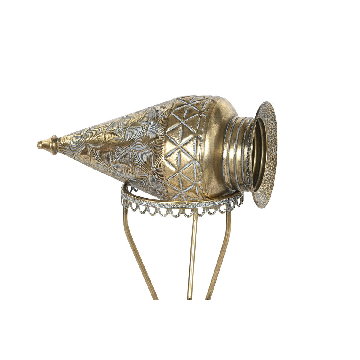 Vas Home ESPRIT Gyllene Metall 24 x 24 x 57 cm - 2