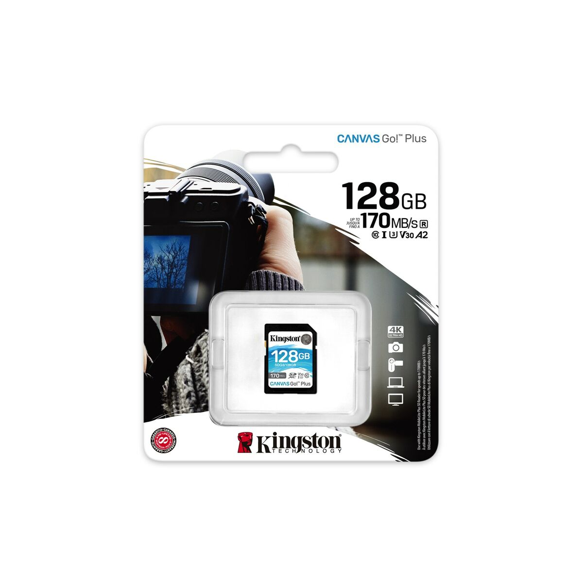 SD Minneskort Kingston Canvas Go! Plus 128 GB - 3