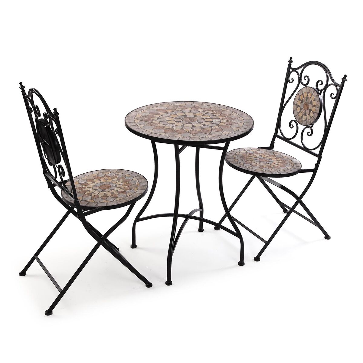 Bordsgrupp med 2 stolar Versa Aruba 60 x 71 x 60 cm