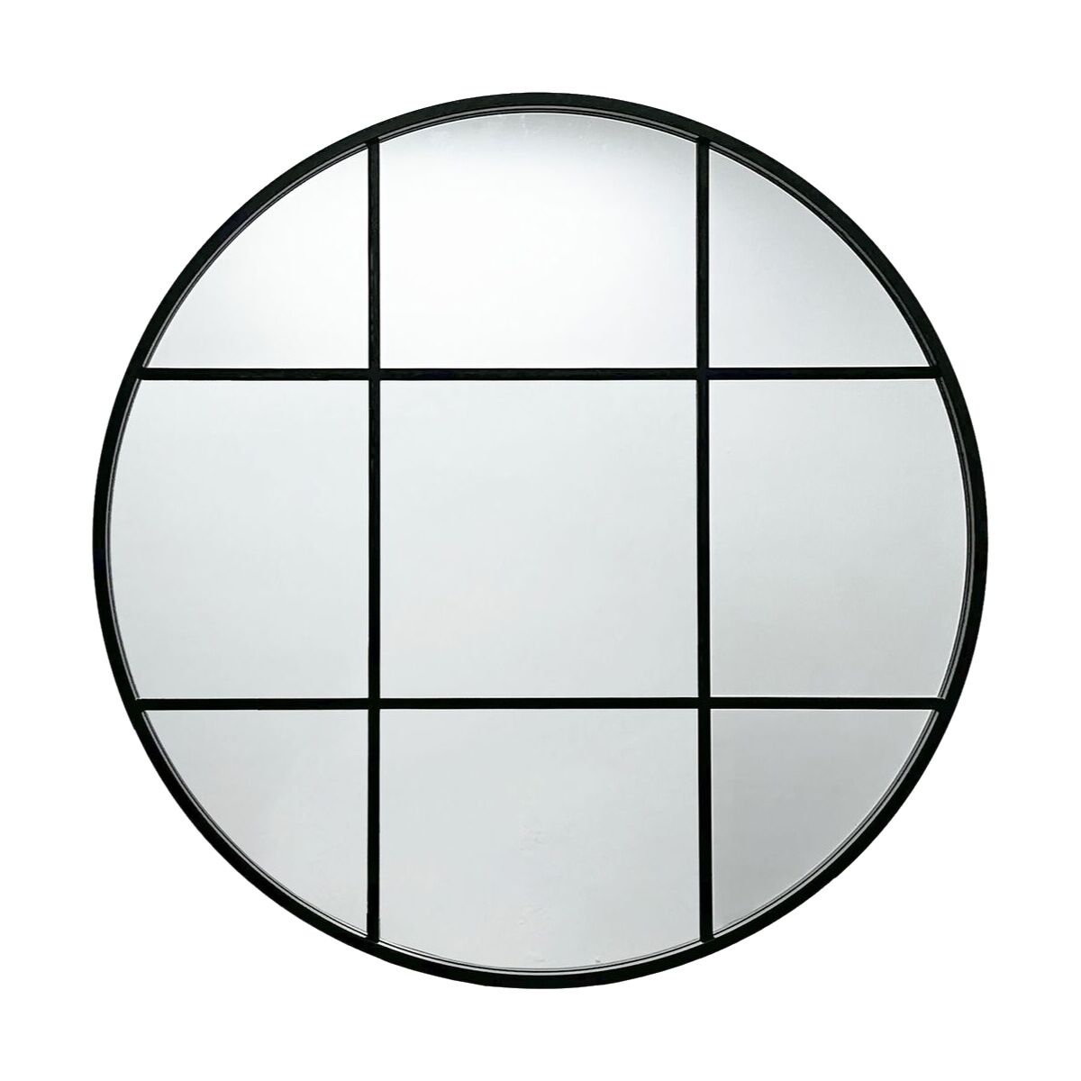 Väggspegel Versa Svart 3 x 80 x 80 cm - 2