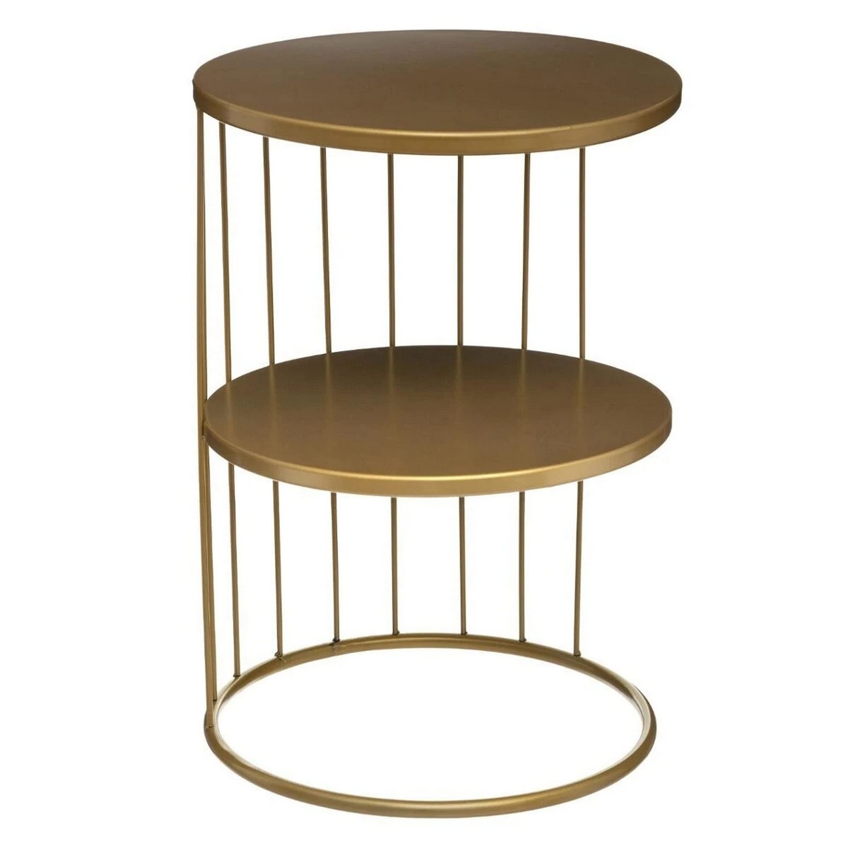 Soffbord Atmosphera Kobu Gyllene Metall 36 x 36 x 52 cm - 3