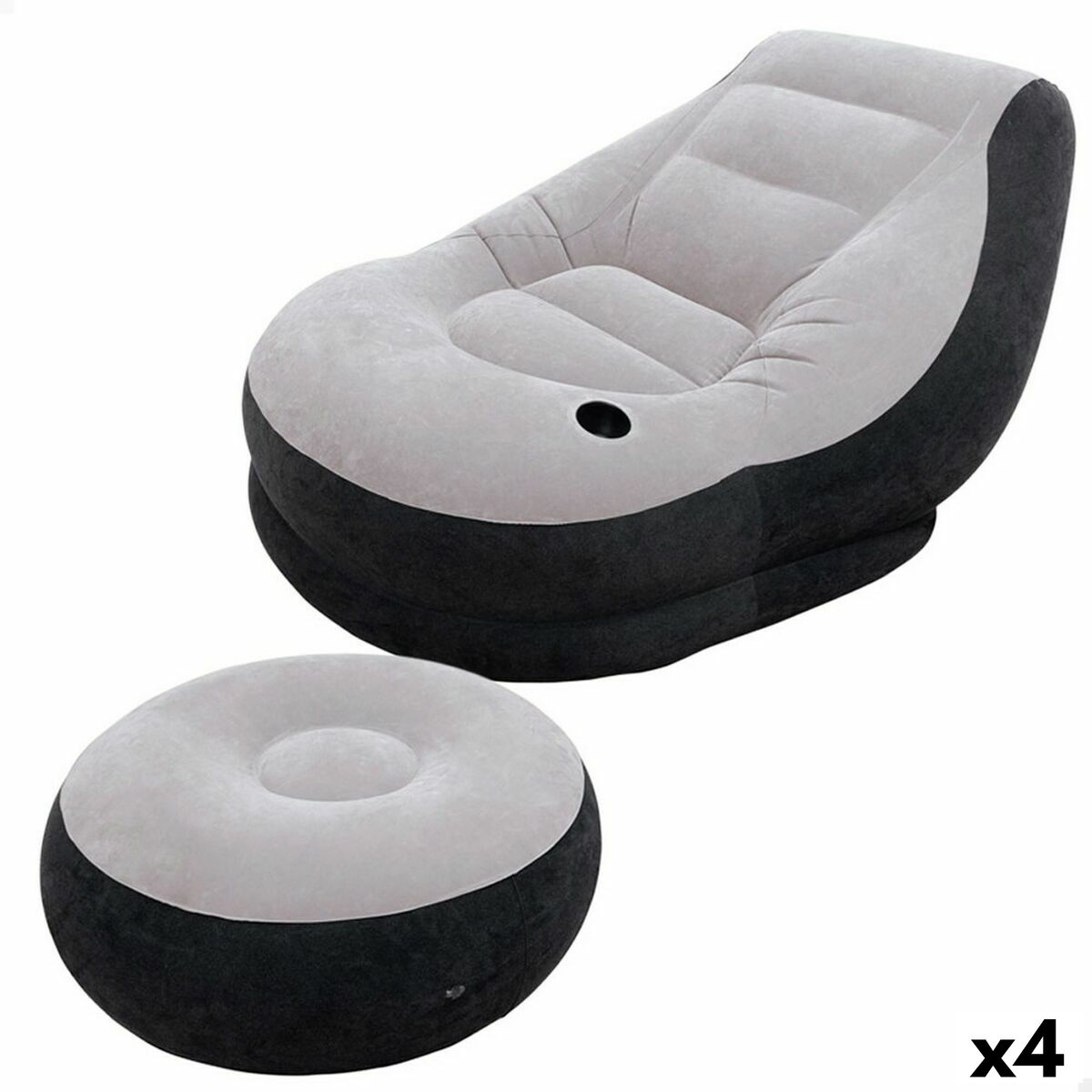 Uppblåsbar fåtölj Intex ULTRA LOUNGE 99 x 76 x 130 cm (4 antal) - 6