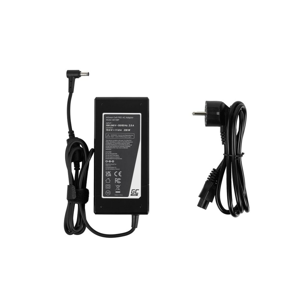 Laptopladdare Green Cell AD138P - 3