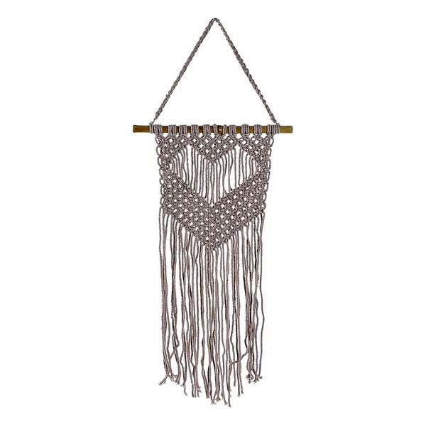 Hängdekoration DKD Home Decor Purpur Ljusbrun Bambu