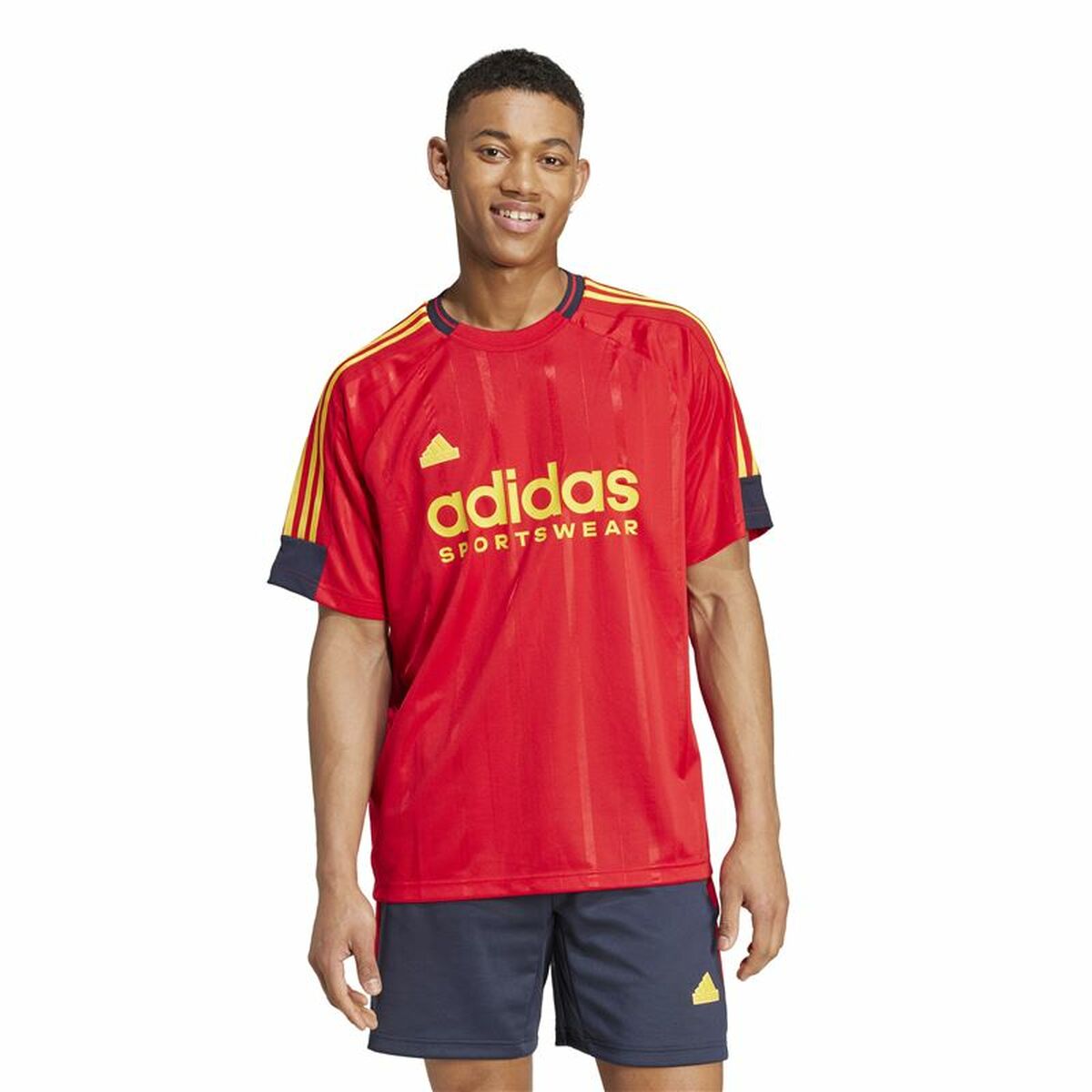 T-shirt med kortärm Herr Adidas Tiro Nations Pack Röd - 2