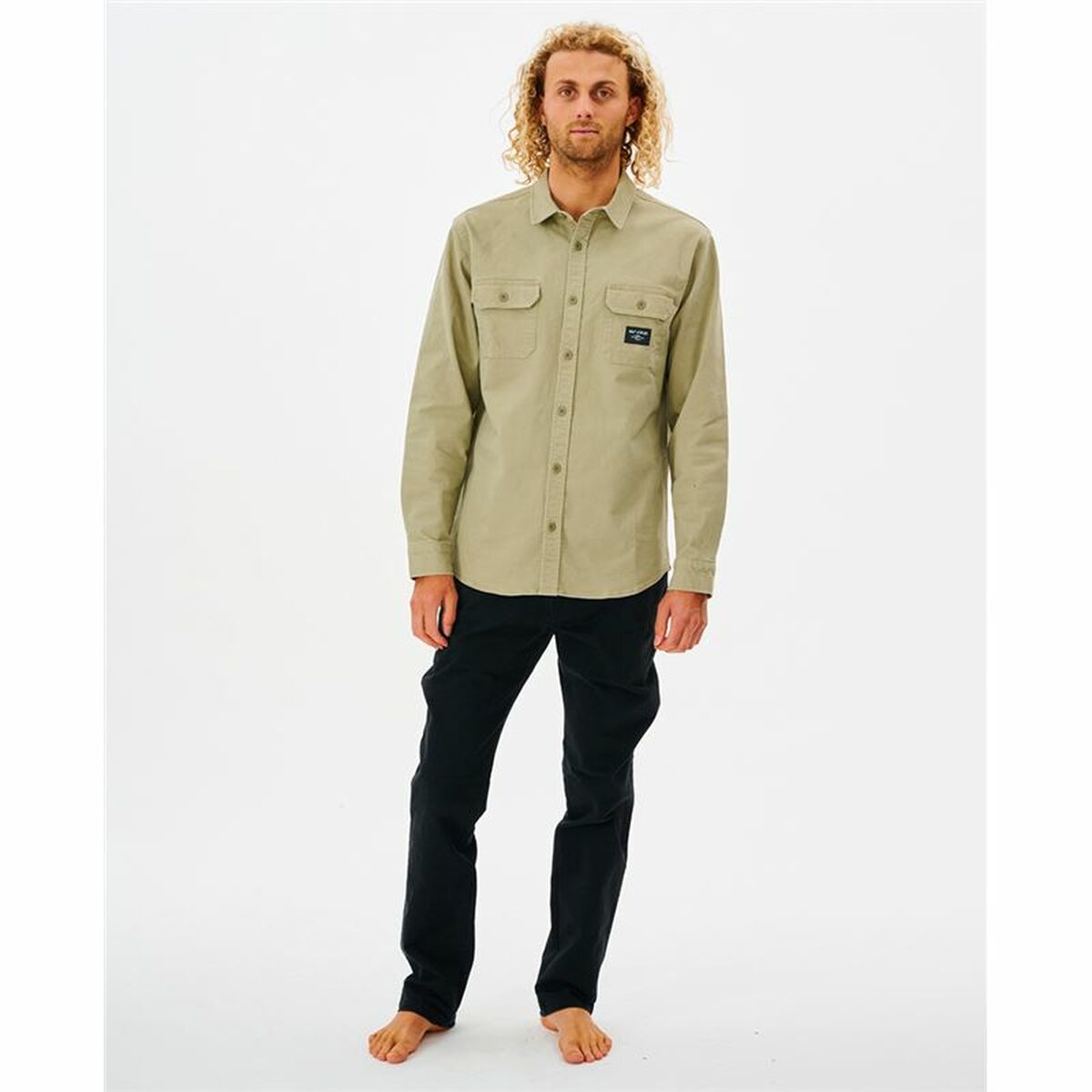 Skjorta med lång ärm Herr Rip Curl Epic Beige - 4