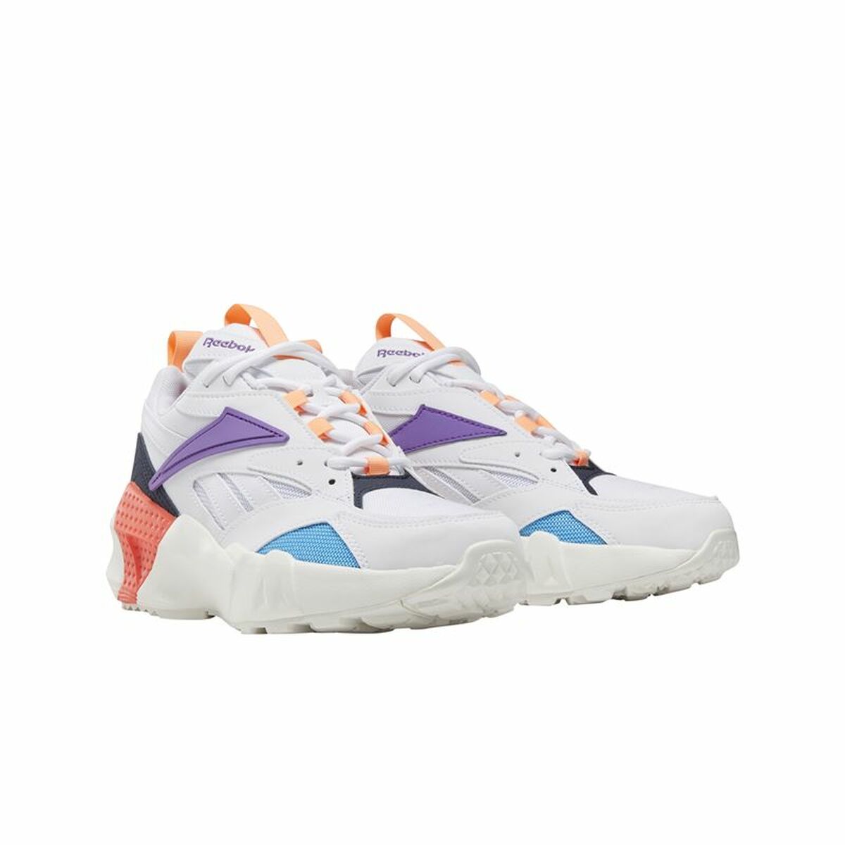 Gymnastiksko, Dam Reebok Aztrek Double Mix Pops Vit - 8