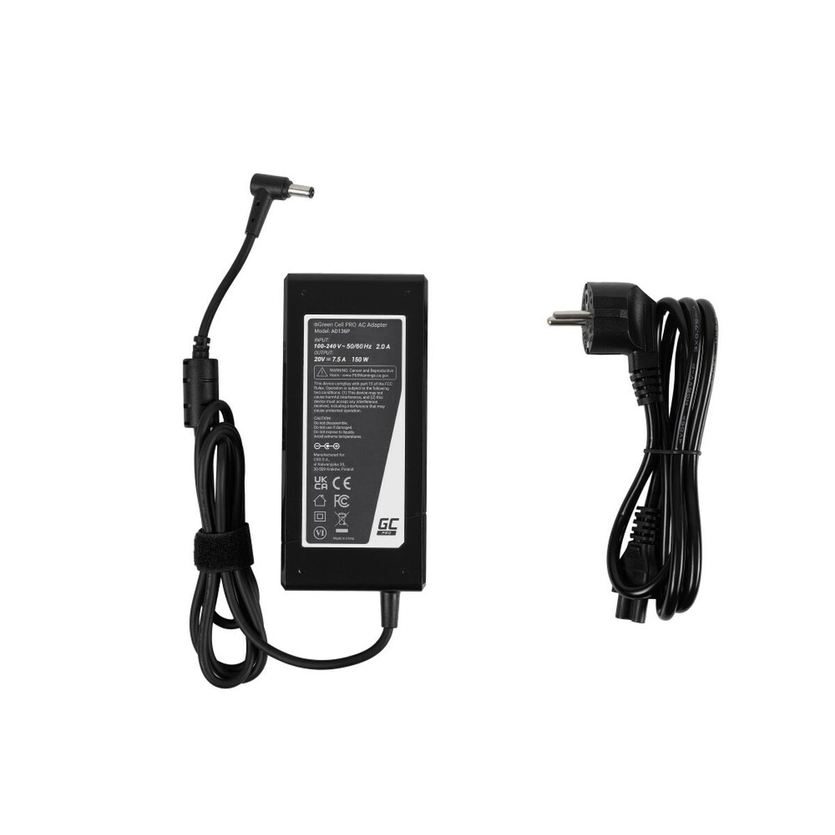 Laptopladdare Green Cell AD136P 150 W - 5