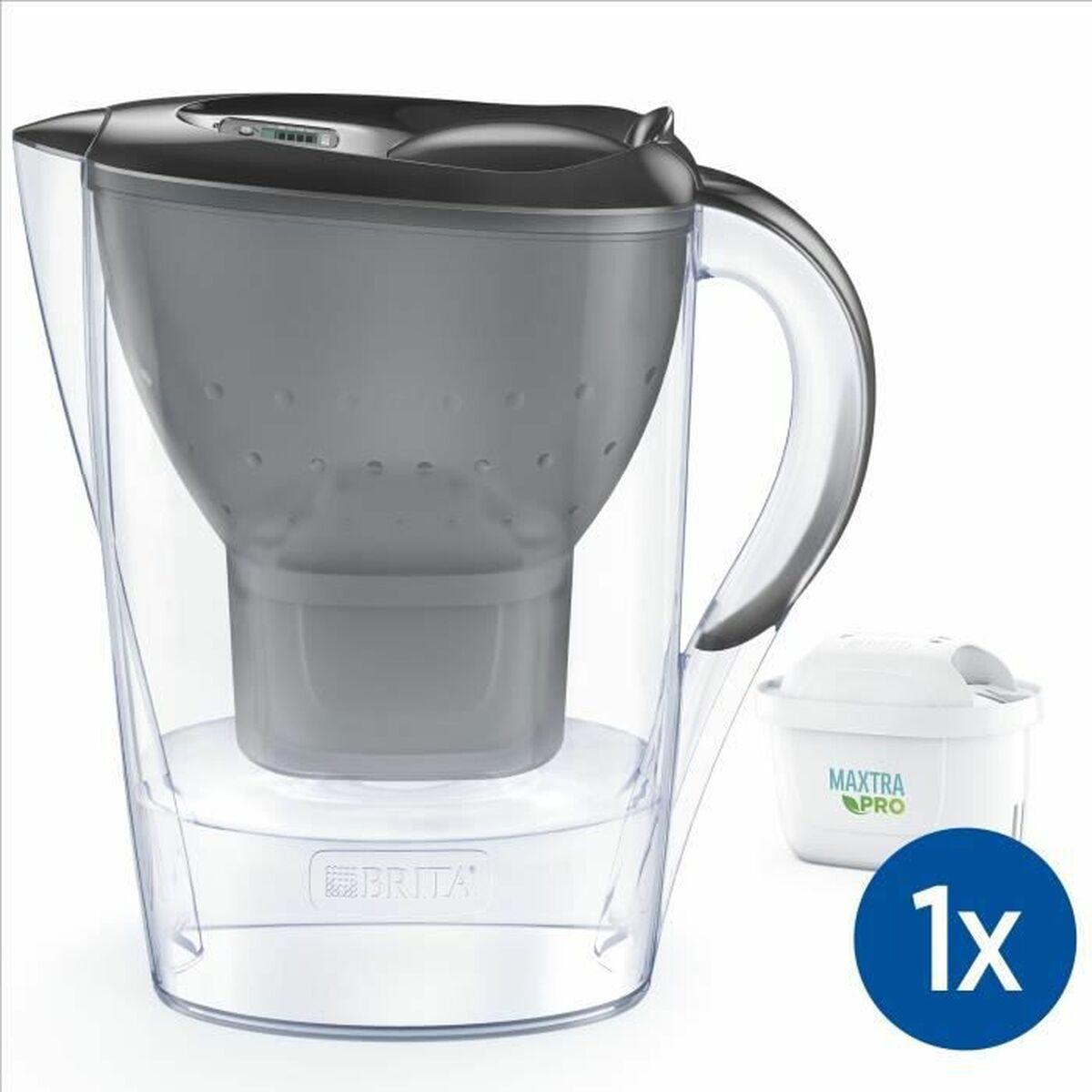 Filtreringskanna Brita Carafe Marella Grafit Plast 2,4 L