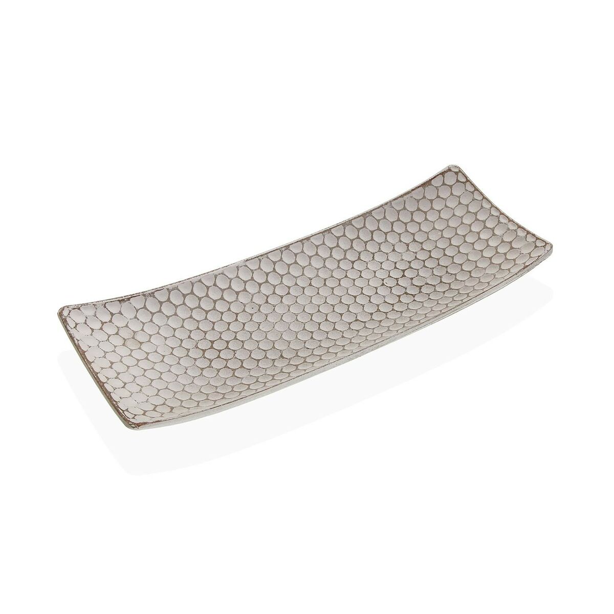 Bordsdekoration Versa Vit Trä MDF 13 x 3 x 34 cm