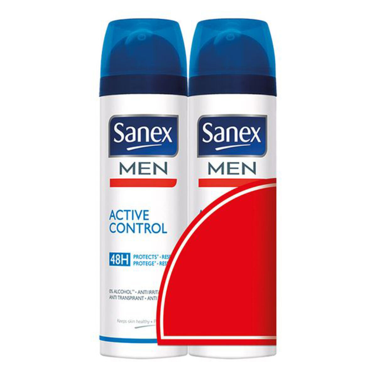 Deodorantspray Men Active Control Sanex Men Active Control H (2 pcs) 200 ml - 2