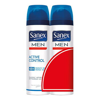 Deodorantspray Men Active Control Sanex Men Active Control H (2 pcs) 200 ml