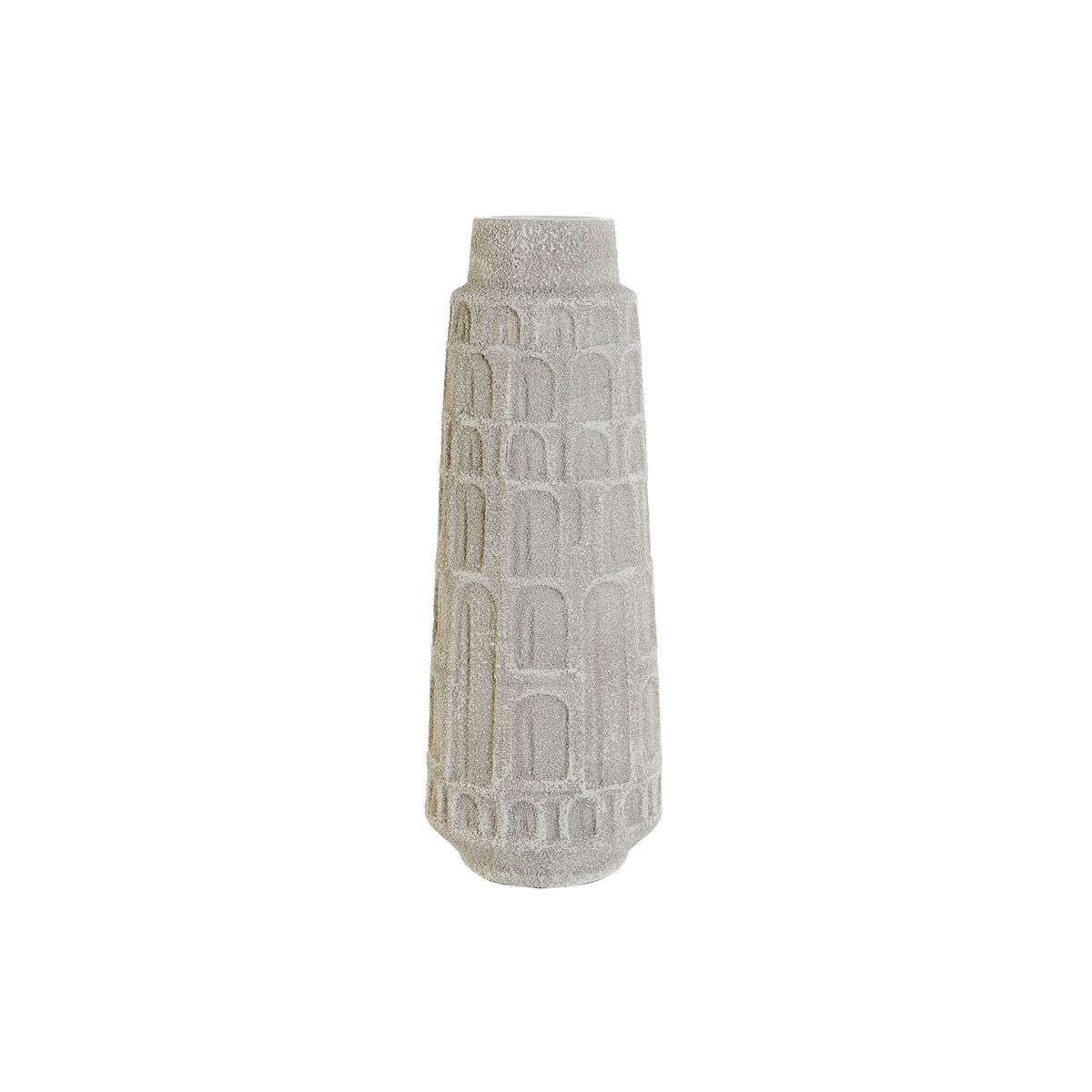 Vas Home ESPRIT Vit Harts 15 x 15 x 41 cm