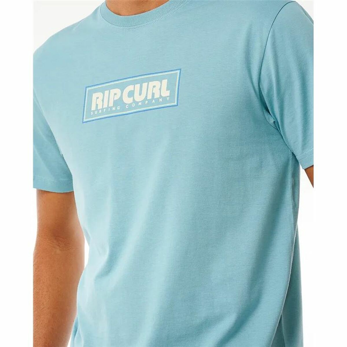 T-shirt med kortärm Herr Rip Curl Big Mumma Icon  Himmelsblå - 4