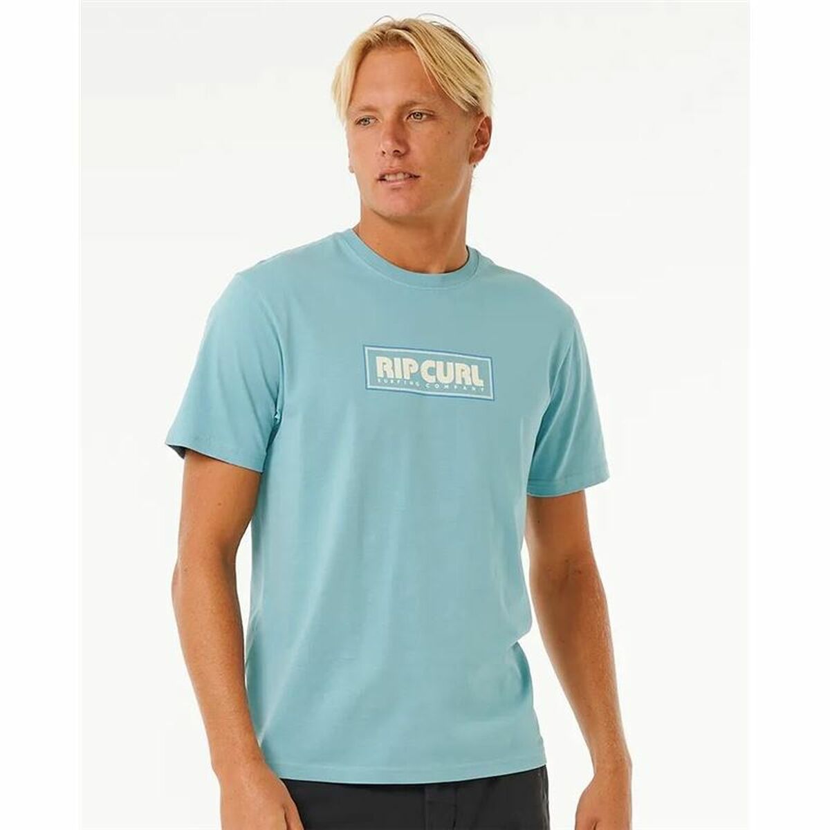 T-shirt med kortärm Herr Rip Curl Big Mumma Icon  Himmelsblå - 3