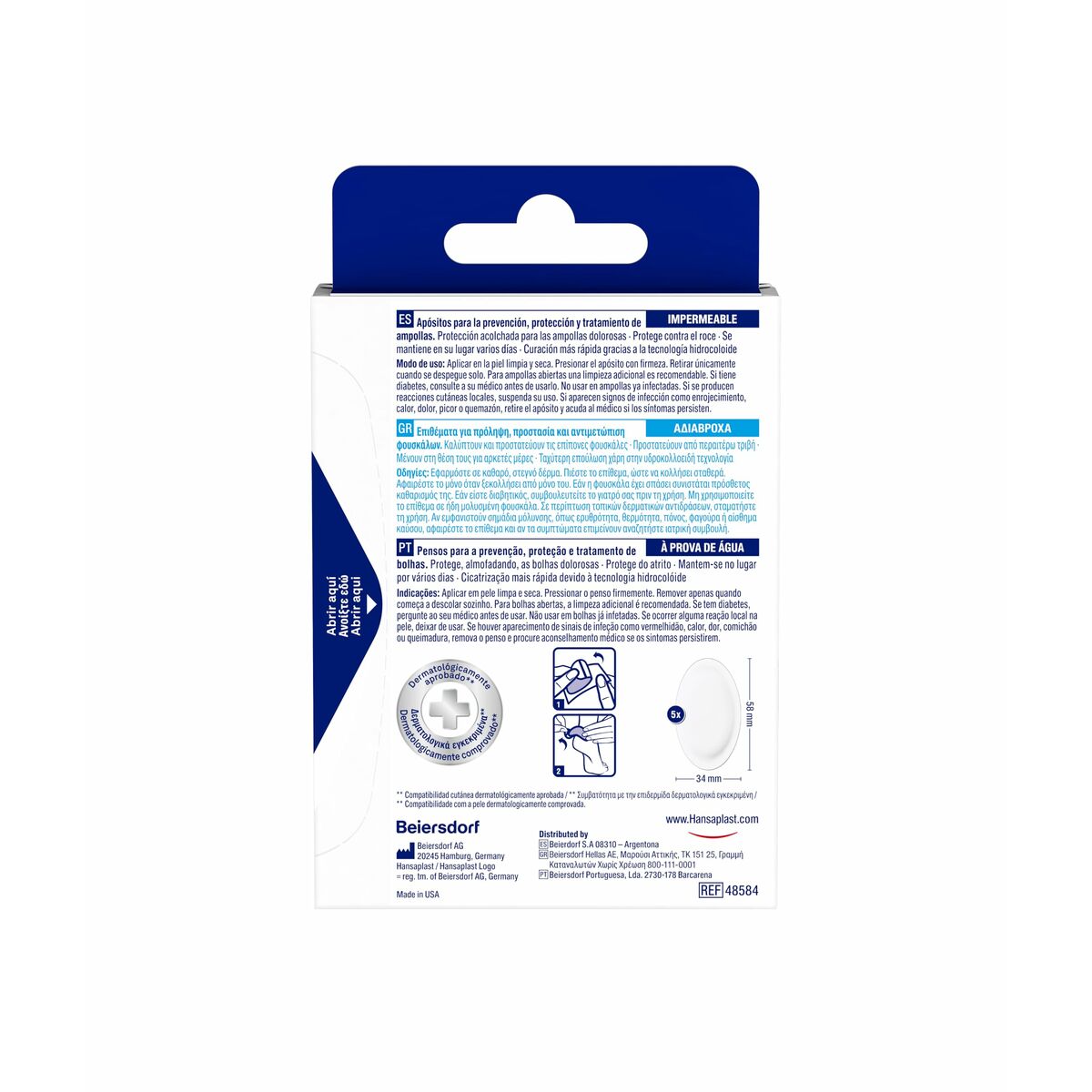Sterila förband Hansaplast HP FOOT EXPERT 6 antal - 2