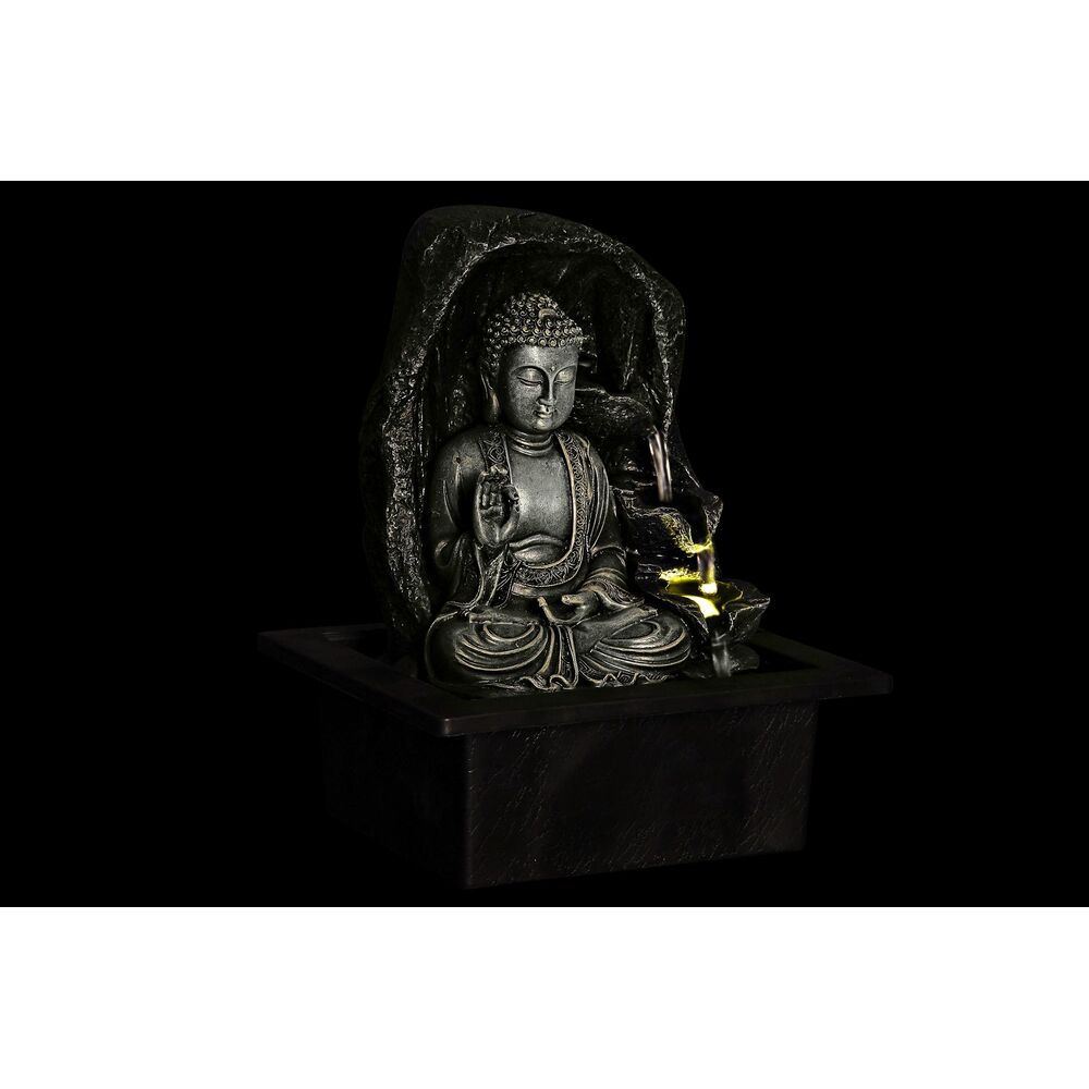 Trädgårdsfontän DKD Home Decor 21 x 17,5 x 25 cm Buddha Harts Orientalisk (2 antal) - 4