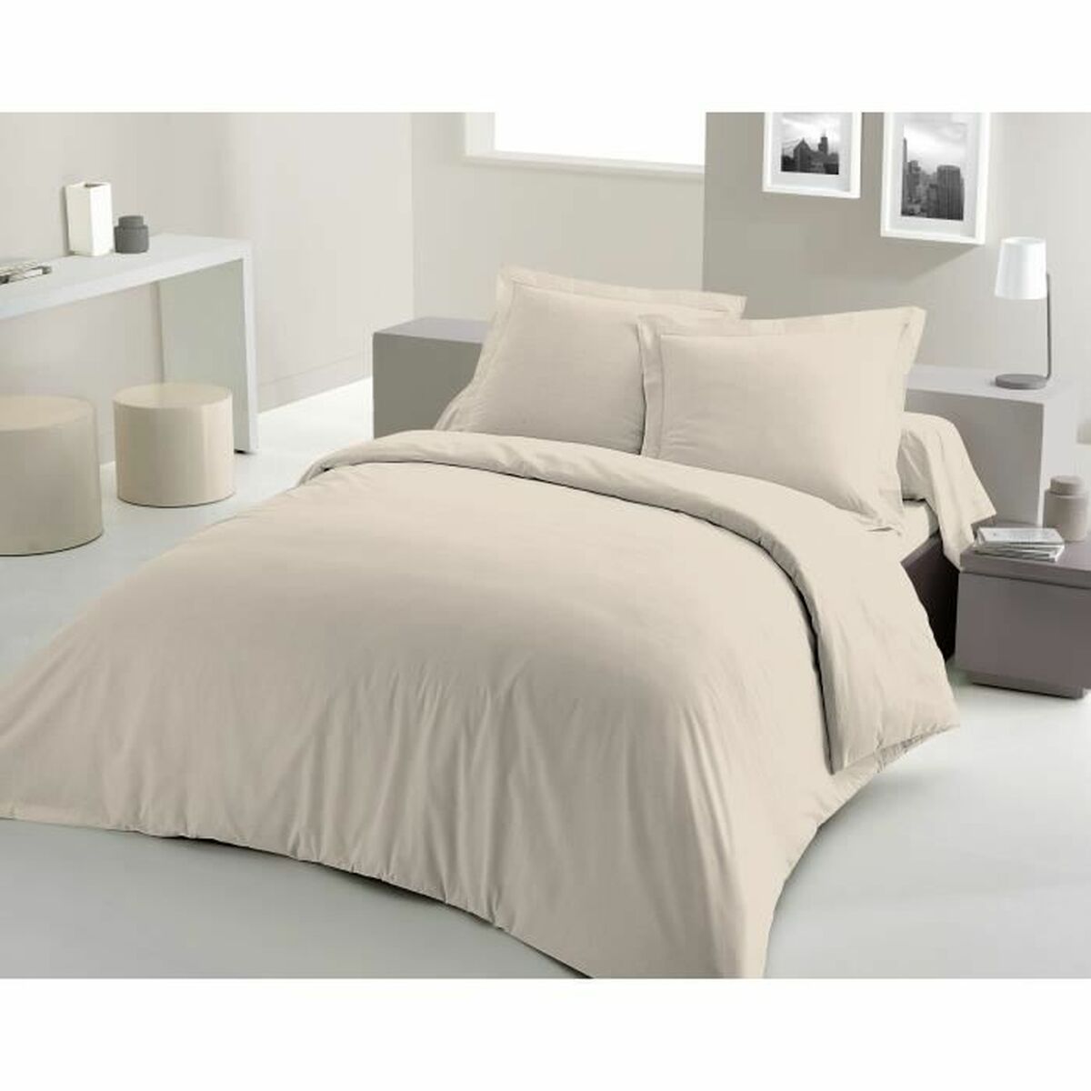 Täckslagsset Lovely Home Beige Kräm 220 x 240 cm