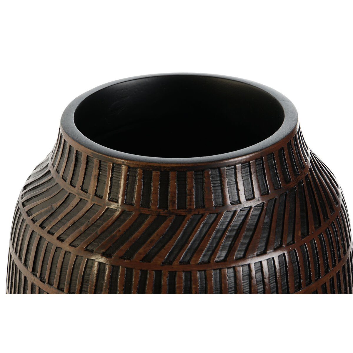Vas Home ESPRIT Brun Svart Harts Kolonial 19 x 19 x 21 cm - 3
