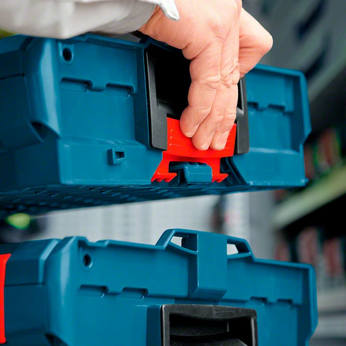 Verktygslåda BOSCH L-BOXX 238 ABS 44 cm Blå Modulär Stapelbara - 6