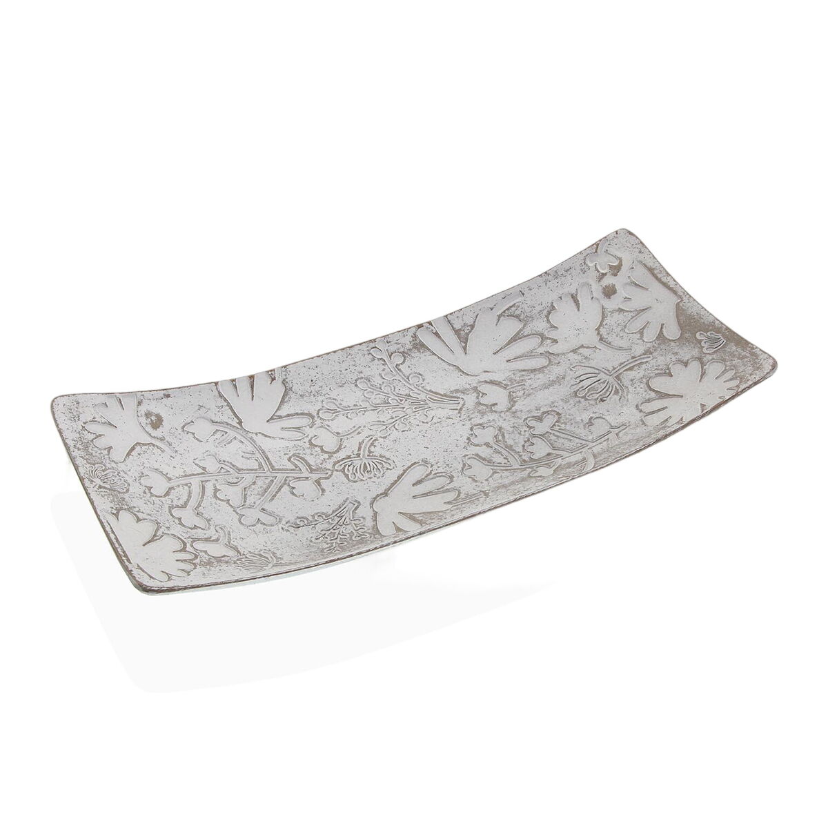 Bordsdekoration Versa Vit Trä MDF 16 x 4,5 x 38,5 cm Virágok - 2