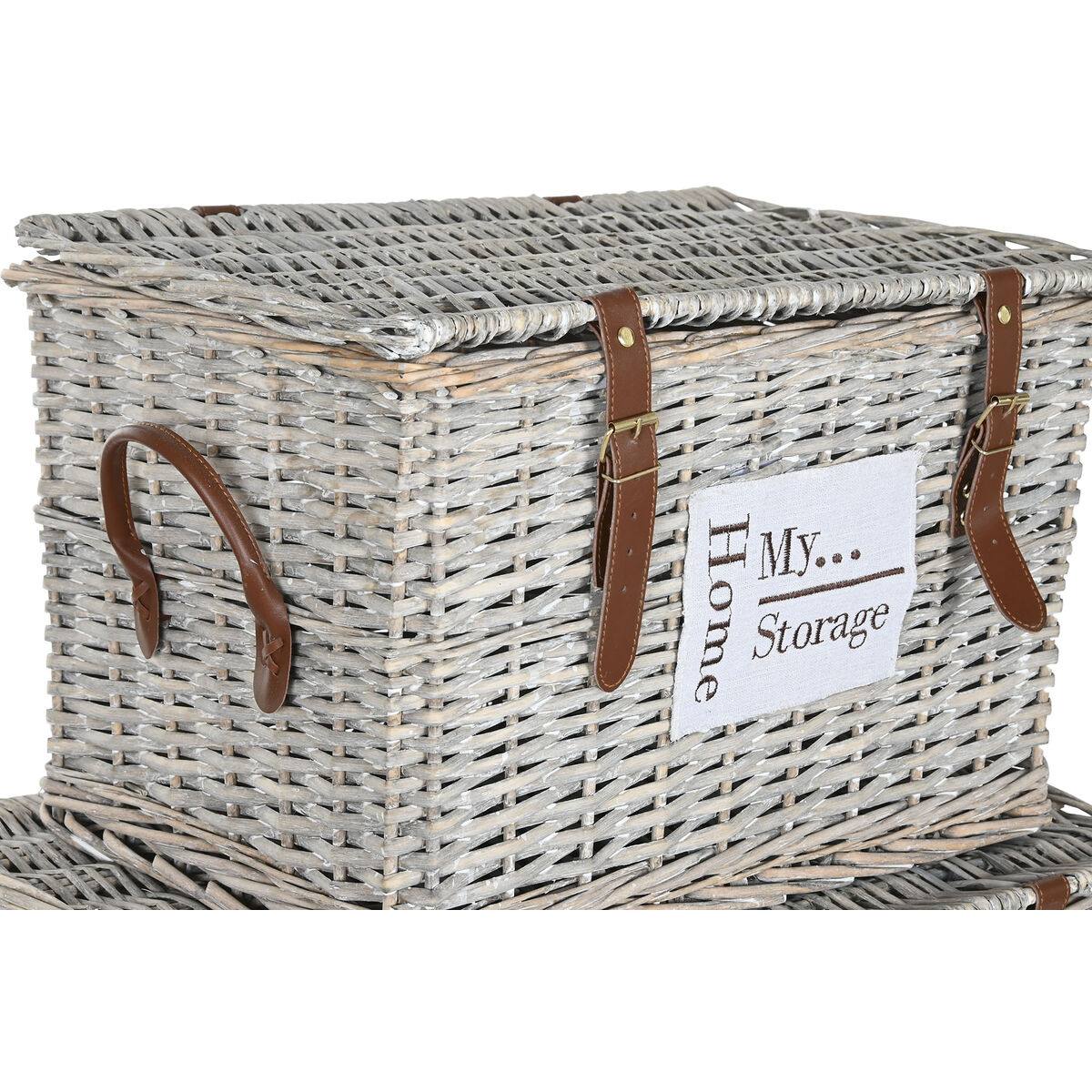 Koffertset Home ESPRIT Naturell vide 67 x 45 x 46 cm - 2