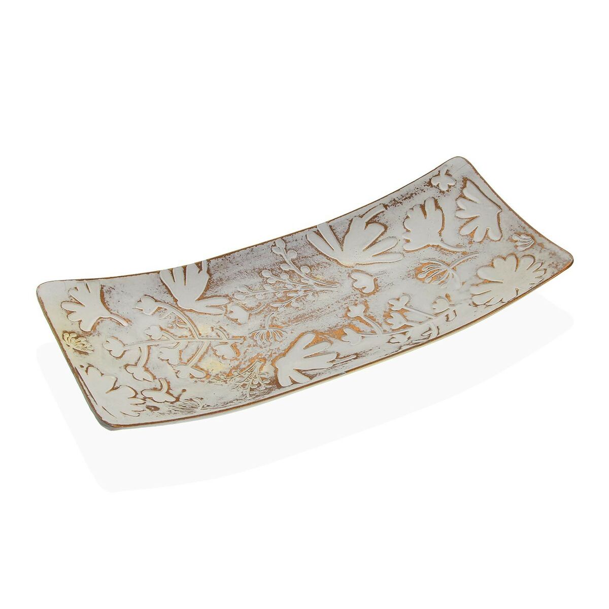 Bordsdekoration Versa Brun Trä MDF 16 x 4,5 x 38,5 cm Virágok
