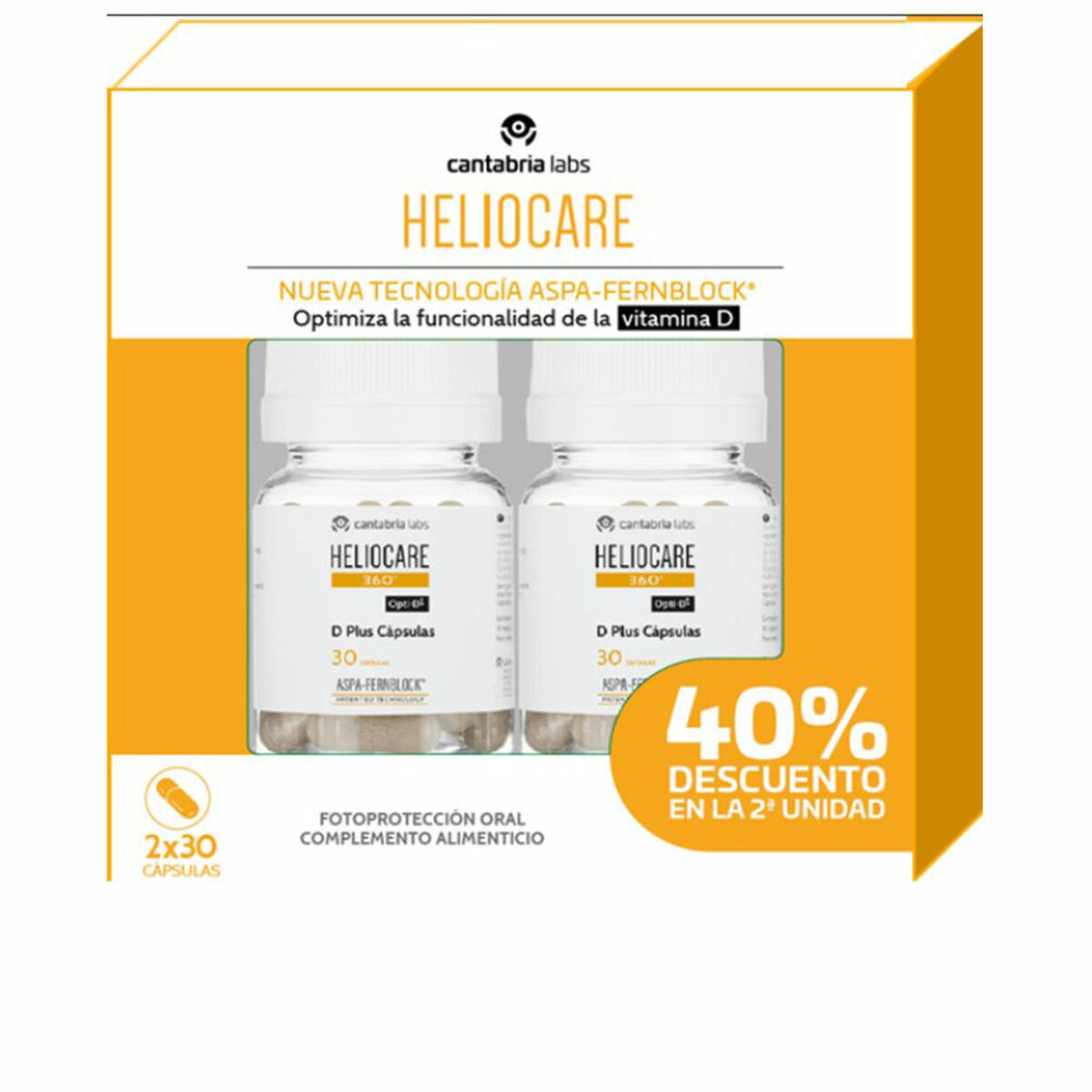 D-vitamin Heliocare HELIOCARE 360º 2 x 30 antal