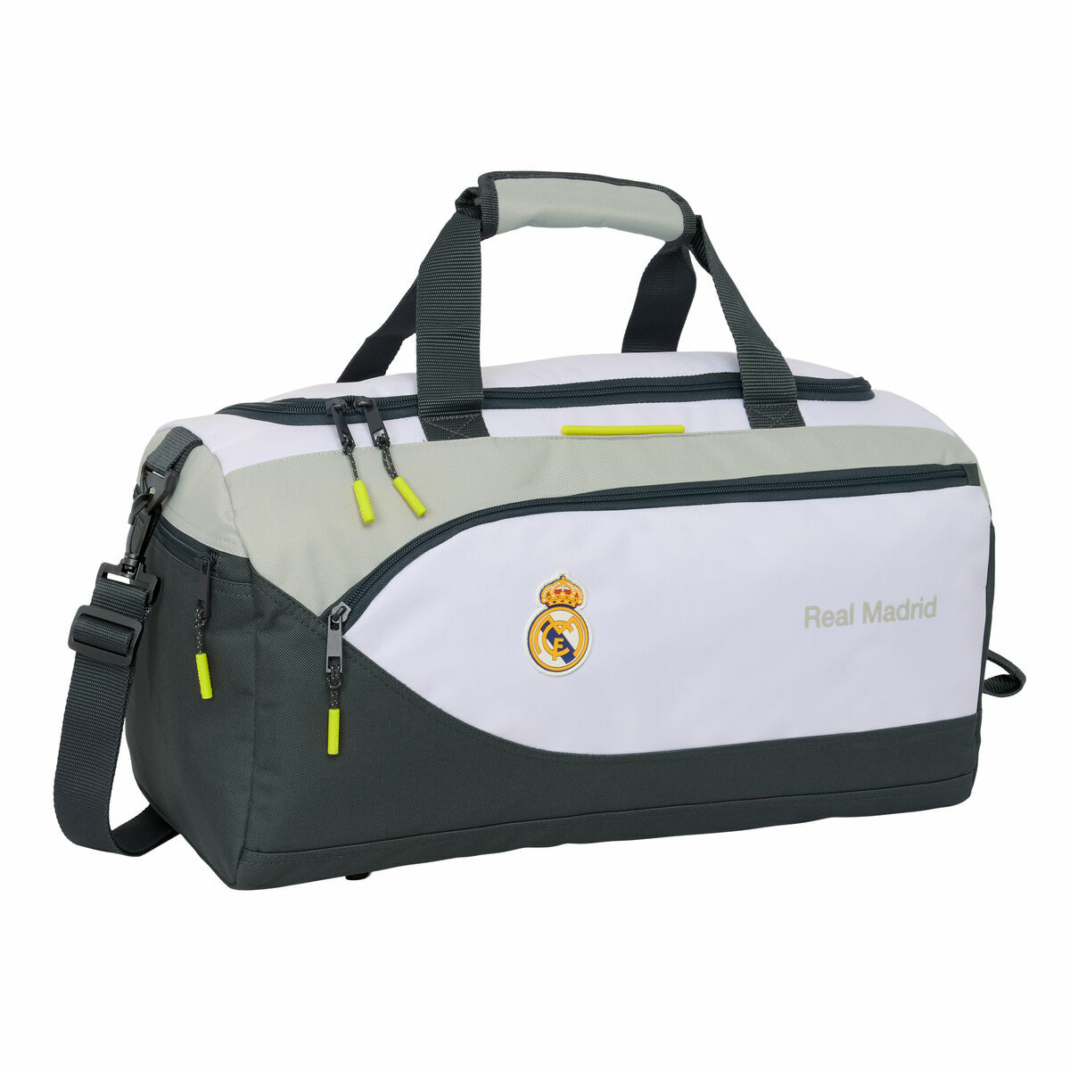Sportväska Real Madrid C.F. Vit Svart 50 x 25 x 25 cm