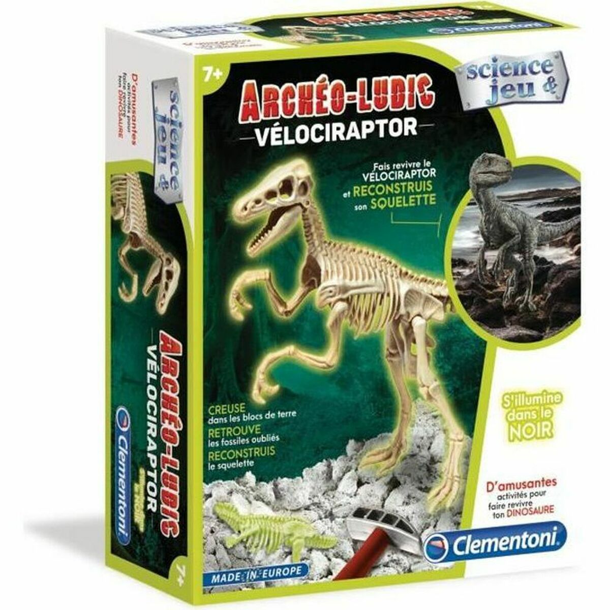 Dinosaurie Clementoni Archéo Ludic Vélociraptor - 2