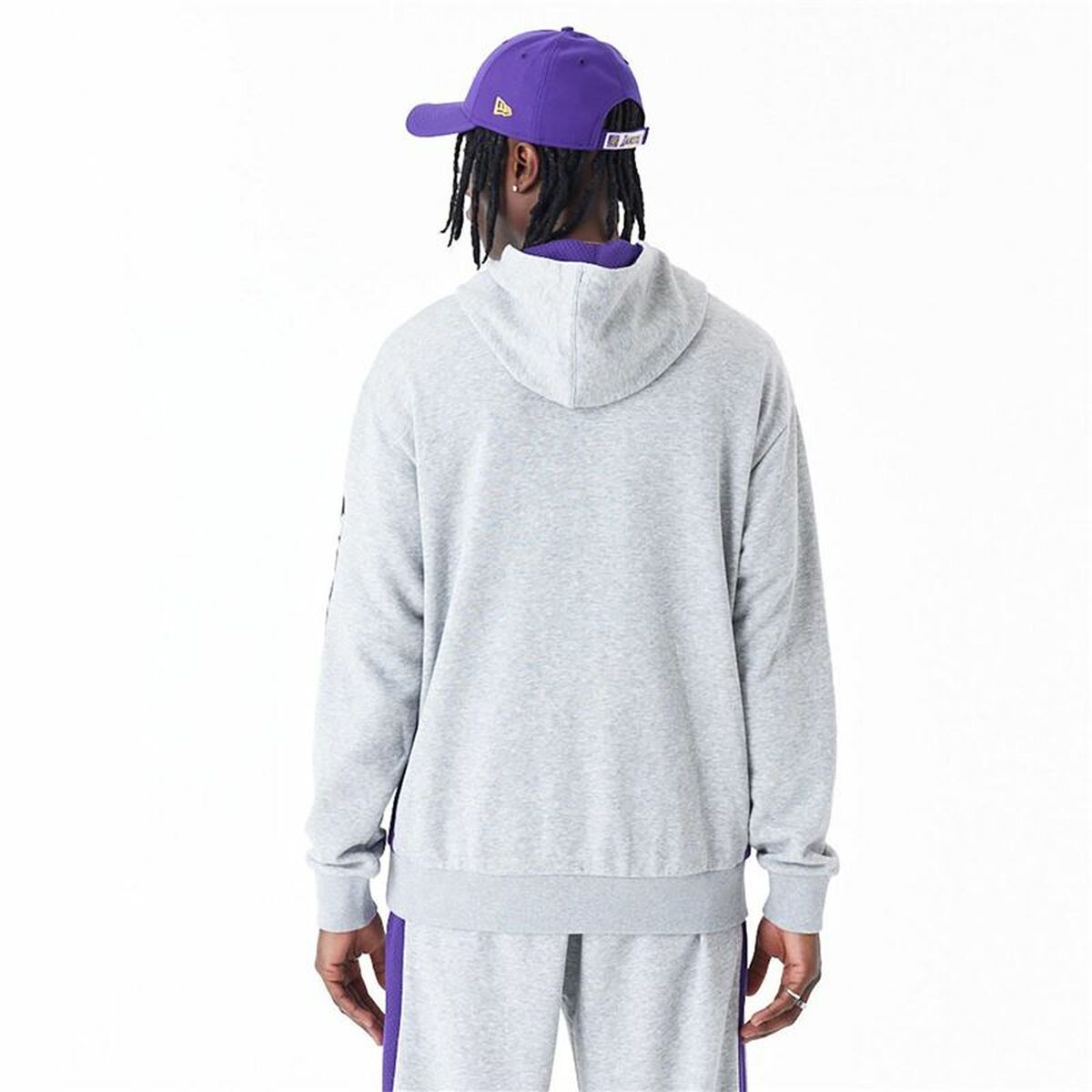 Tröja med huva Herr New Era La Lakers NBA Grå - 2
