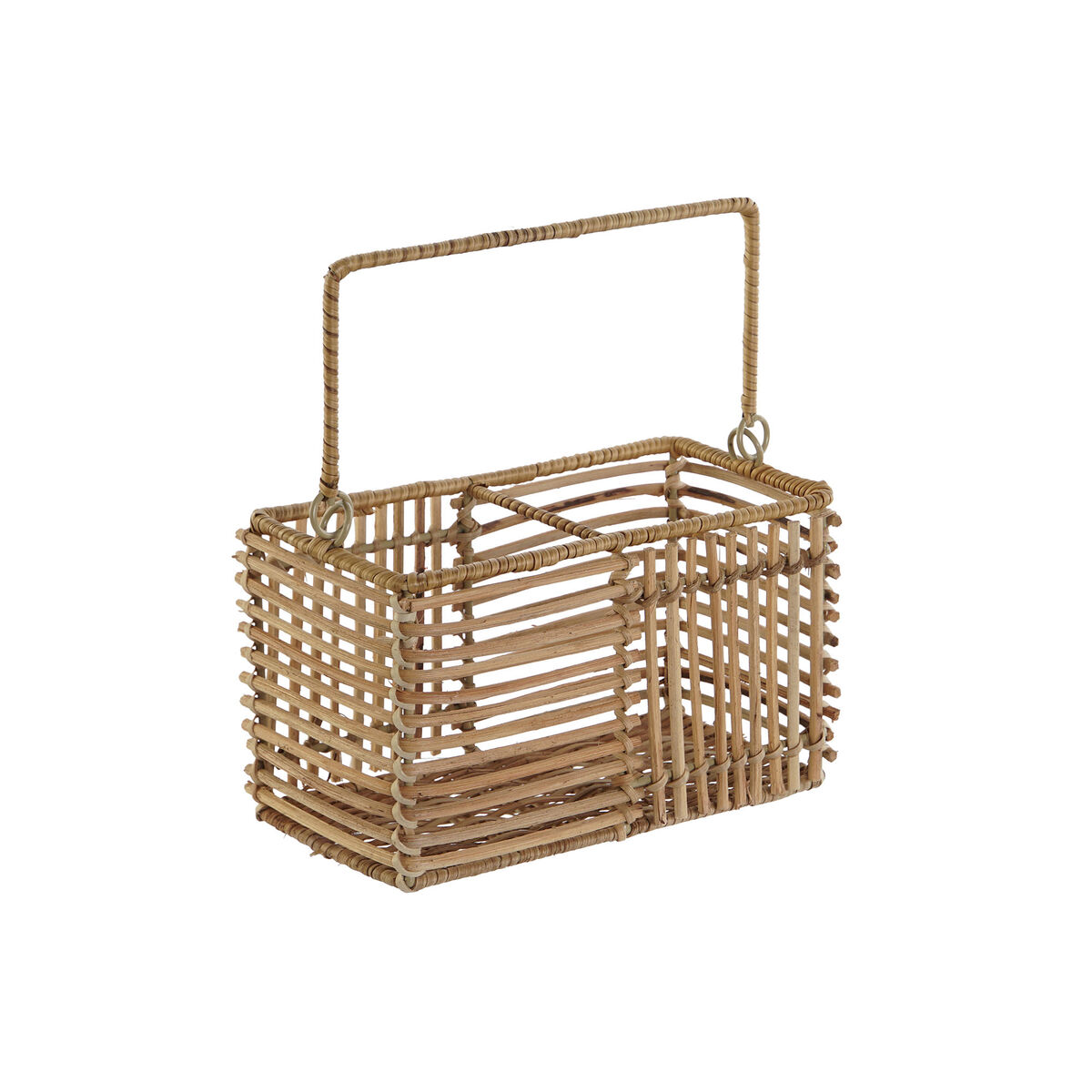 Bestickkorg DKD Home Decor Brun Järn 20 x 10 x 12 cm