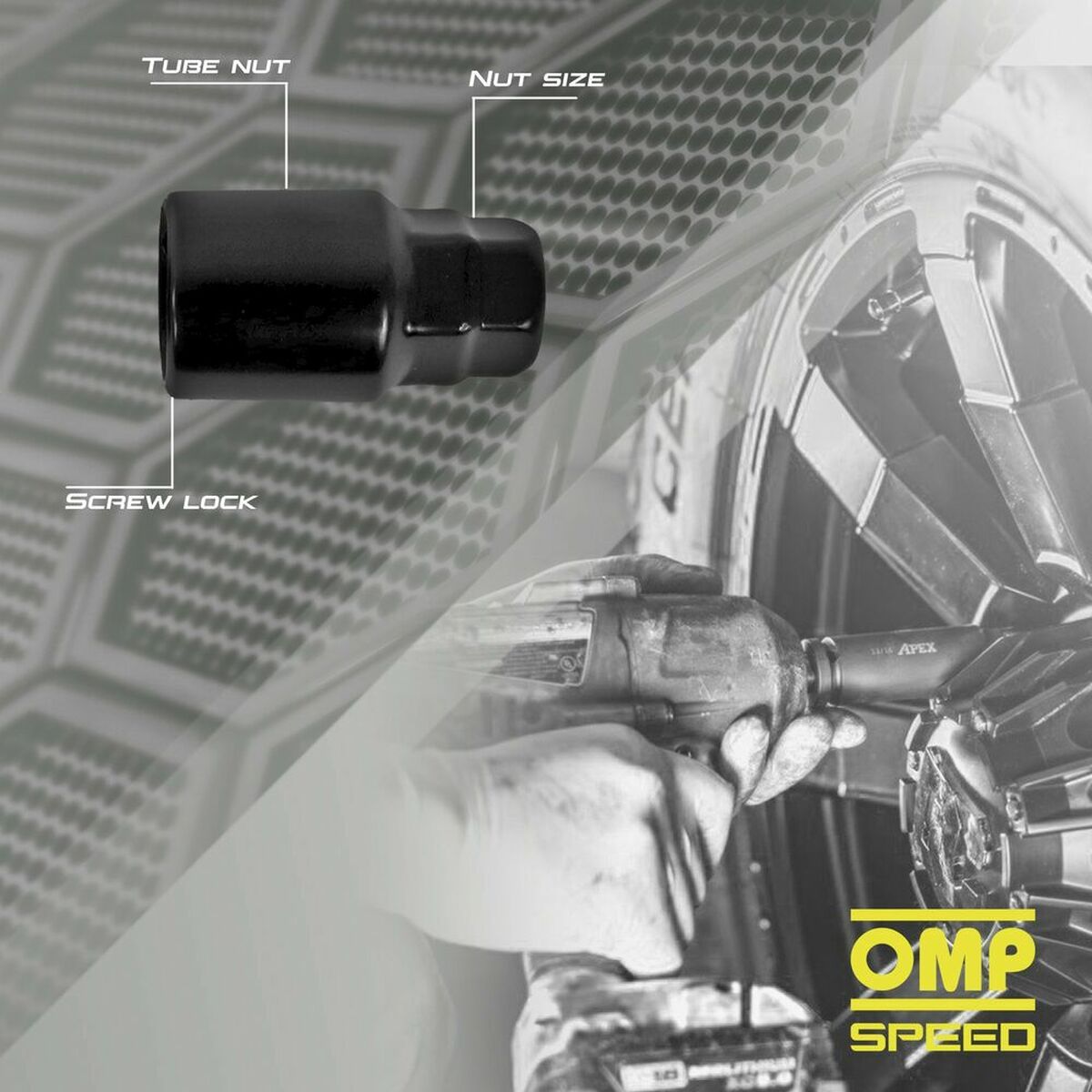 Skruvar mot stöld OMP OMPS09811201 M12 x 1,25 4 uds Svart - 6