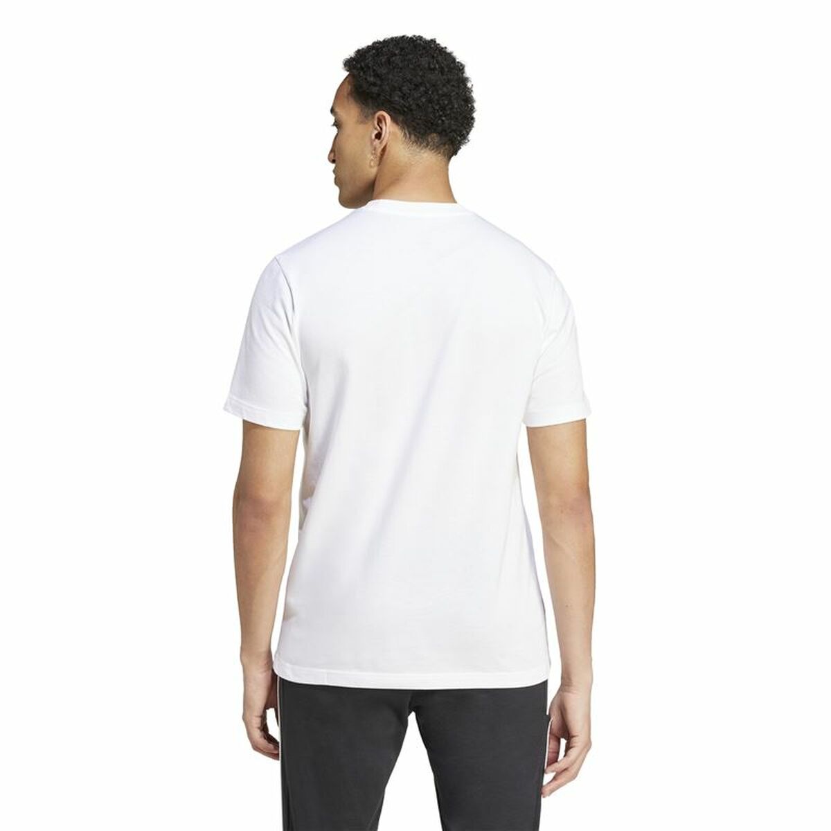 T-shirt med kortärm Herr Adidas Codes Bos Graphic Vit - 3