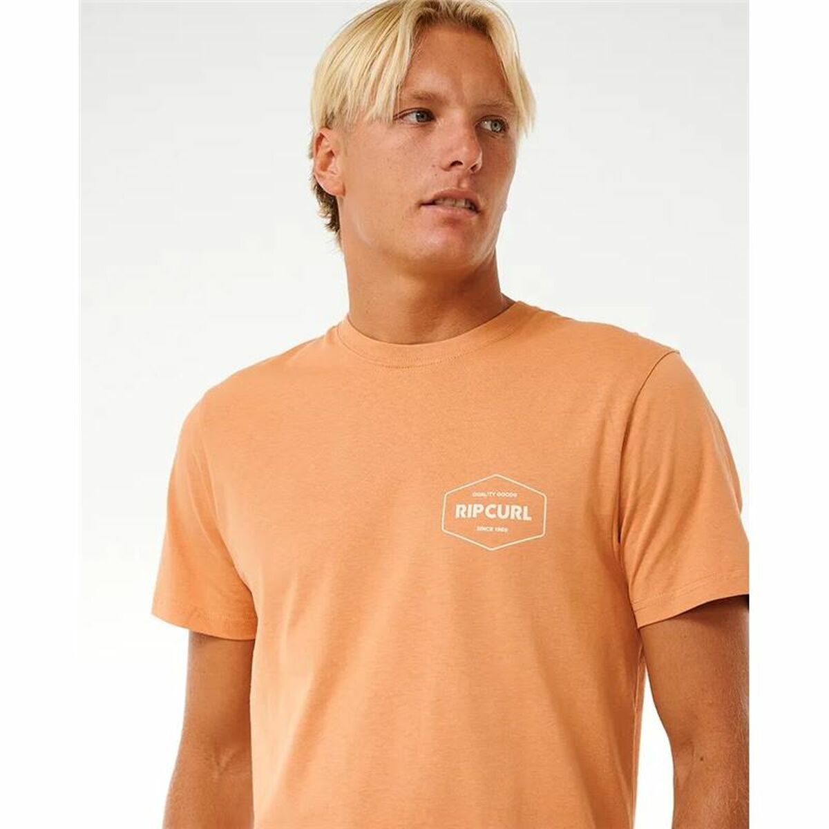 Sporttröja med ärmar Rip Curl Stapler  Ljusbrun - 4