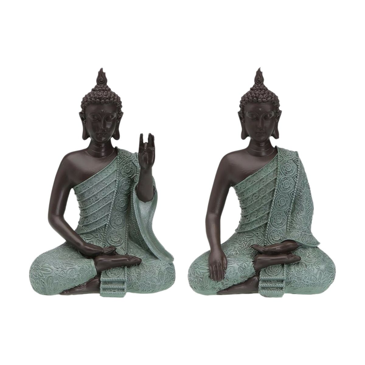 Prydnadsfigur Versa Buddha 9 x 20 x 14 cm - 2