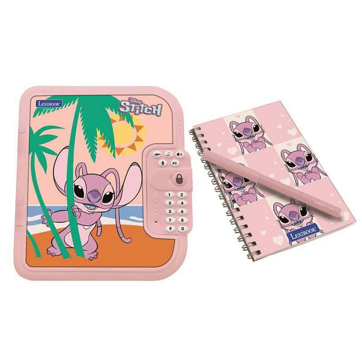 Interaktiv leksak Stitch Angel Rosa Dagbok - 2