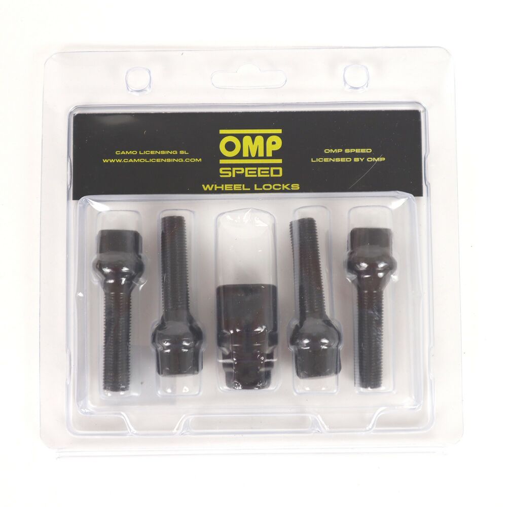 Skruvar mot stöld OMP OMPS09851201 M12 x 1,25 4 uds Svart - 2